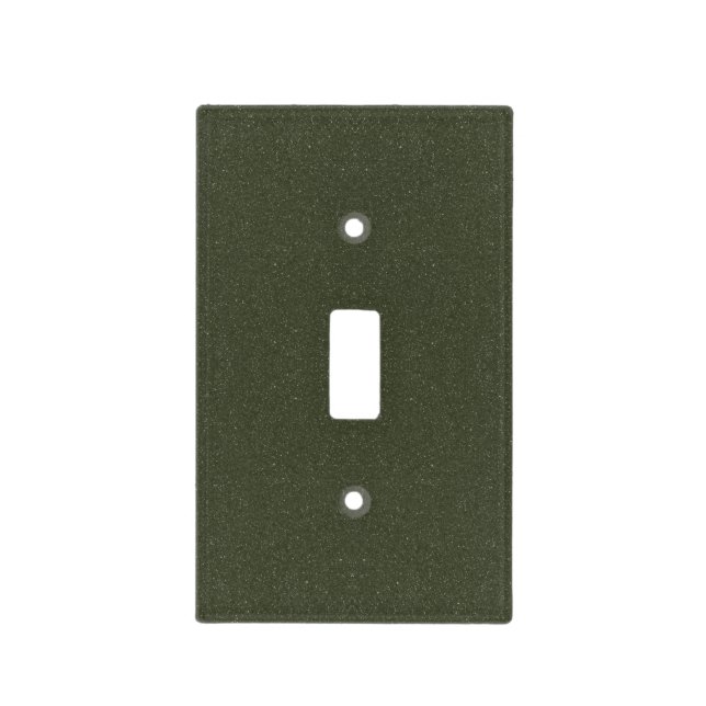 Moss Green Textured Switch Cover Plate – Customize (Front)
