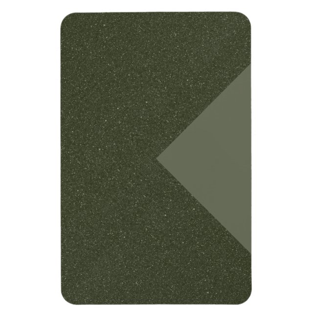 Moss Green Triangle Accent Magnet – Customizable (Vertical)