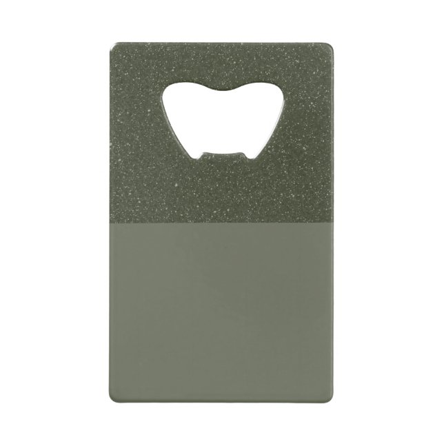 Moss Green Two-Tone Bottle Opener – Customizable (Front)