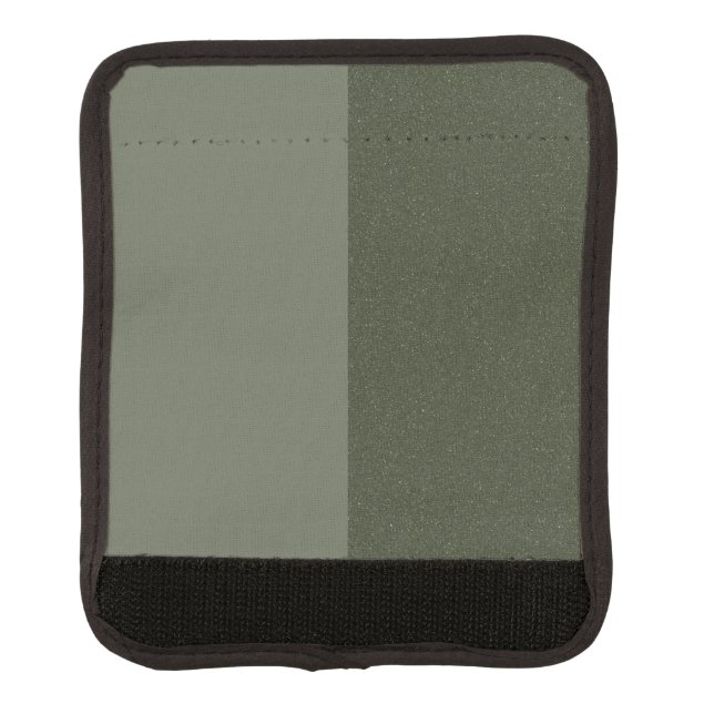 Moss Green Two-Tone Custom Luggage Handle Wrap (Front)