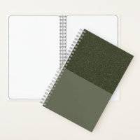 Moss Green Two-Tone Custom Sketchbook