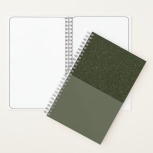 Moss Green Two-Tone Custom Sketchbook Notebook