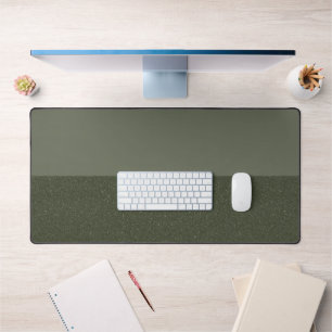 Moss Green Two-Tone Desk Mat – Customizable