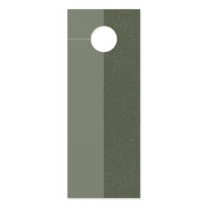 Moss Green Two-Tone Vertical Door Hanger - Custom