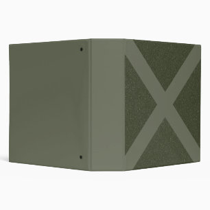 Moss Green X-Pattern Custom 3-Ring Binder