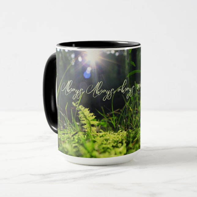 Moss in the sunlight mug (Front Left)