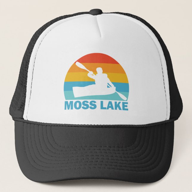 Moss Lake North Carolina Kayak Trucker Hat (Front)