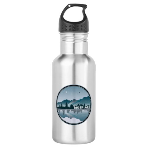 Moss Lake North Carolina Reflection Stainless Steel Water Bottle