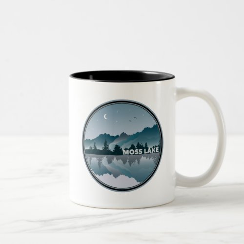 Moss Lake North Carolina Reflection Two_Tone Coffee Mug