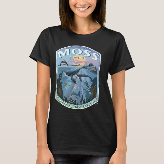 Moss Landing California Monterey Heart of the Bay  T-Shirt (Front)