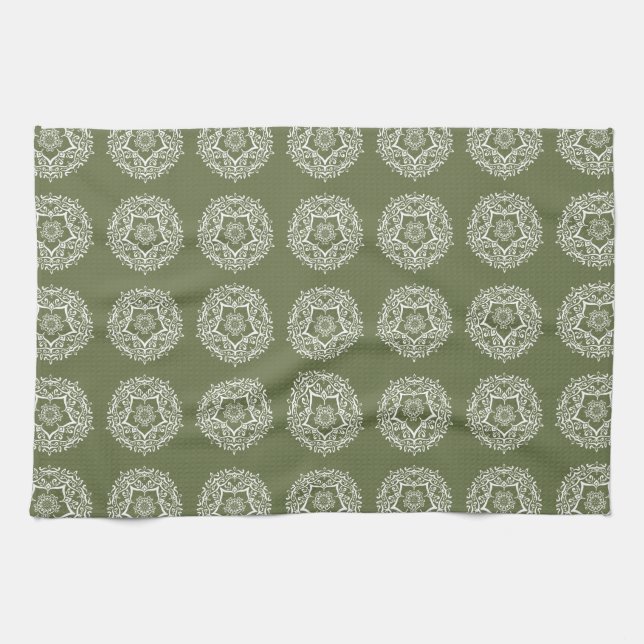 Moss Mandala Towel (Horizontal)