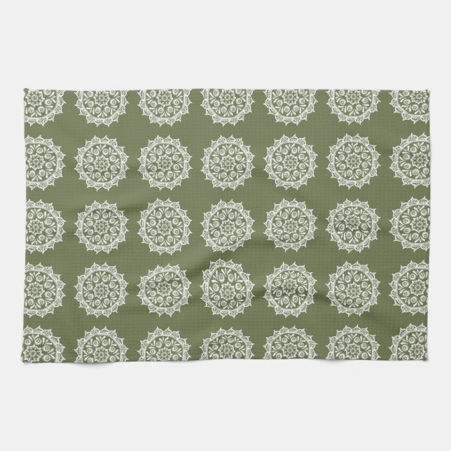 Moss Mandala Towel (Horizontal)