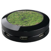 Moss on Dogwood Tree Bark 0291 USB Charging Station (Angled)