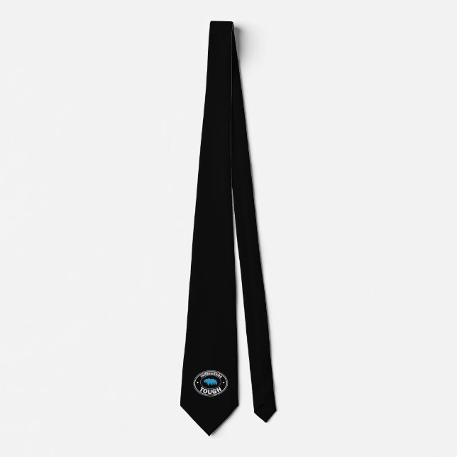 Moss Piglets Tardigrade Tough Water Bear Neck Tie (Front)