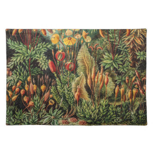 Moss Plants Muscinae by Ernst Haeckel Cloth Placemat