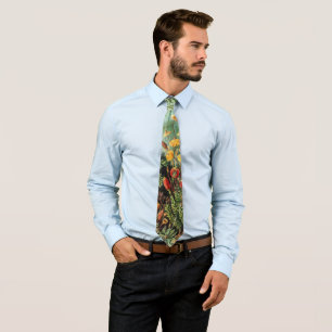  Moss Plants Muscinae by Ernst Haeckel Neck Tie