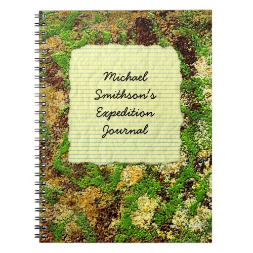 Moss Rust Aged Grunge Old Camouflage Texture Notebook