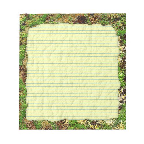 Moss Rust Aged Grunge Old Camouflage Texture Notepad