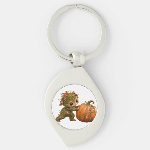 Moss Sprite Pumpkin Keychain