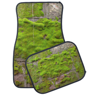 Moss wall green rock texture car floor mat