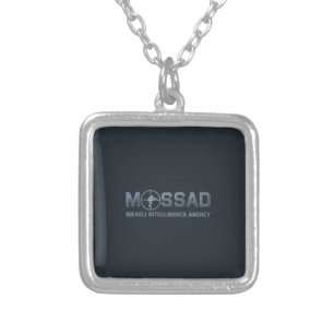 Mossad - Israeli Intelligence Agency - Scope Silver Plated Necklace