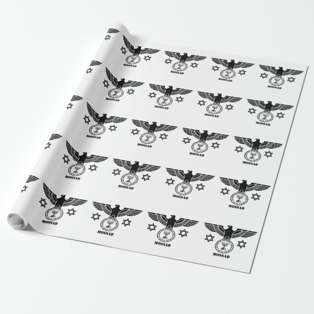 MOSSAD WRAPPING PAPER (Unrolled)