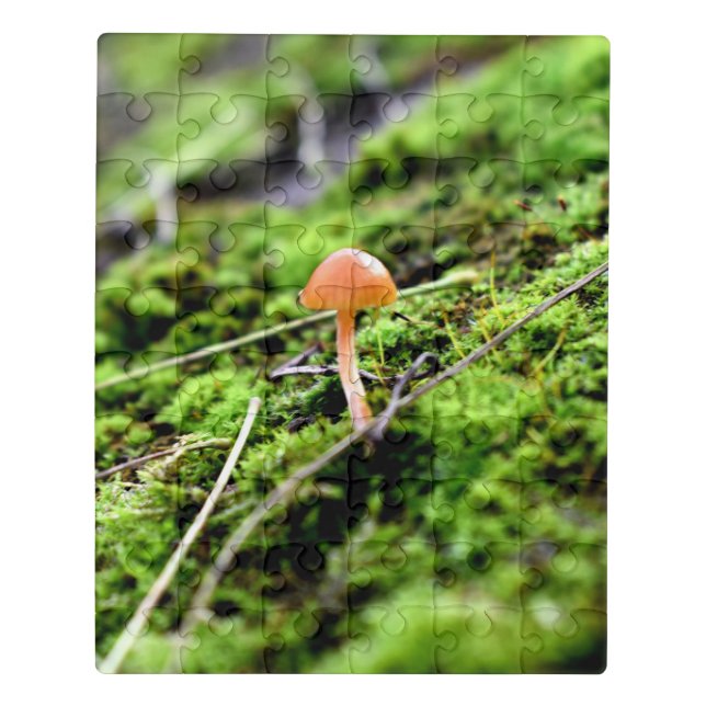 Mosses and Lichens with tiny Mushroom Jigsaw Puzzle (Puzzle Vertical)