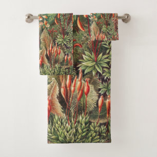 Mosses, Muscinae Laubmoose by Ernst Haeckel Bath Towel Set