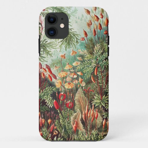 Mosses Muscinae Laubmoose by Ernst Haeckel iPhone 11 Case