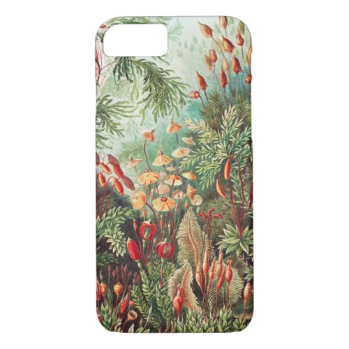 Mosses Muscinae Laubmoose by Ernst Haeckel iPhone 87 Case