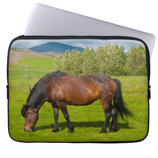 Mossfellsbaer Icelandic Horse Laptop Sleeve (Front)