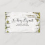 Mossy Birch Bark Rustic Country Woodland Business Card