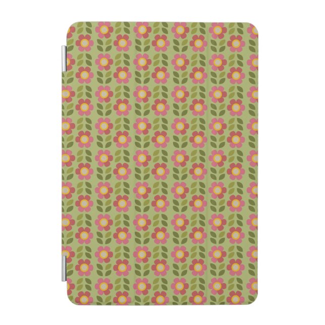 MOSSY BLOOM  - Floral Pattern iPad Case (Front)