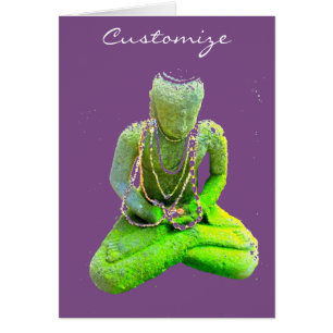 Mossy Green Buddha Meditating Thunder_Cove Cards