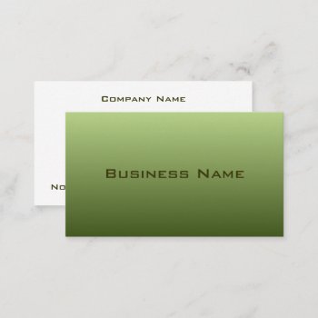 Mossy Green Business Card by suncookiez at Zazzle