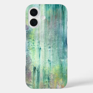 Mossy-Hand Painted Brushstrokes iPhone 16 Case