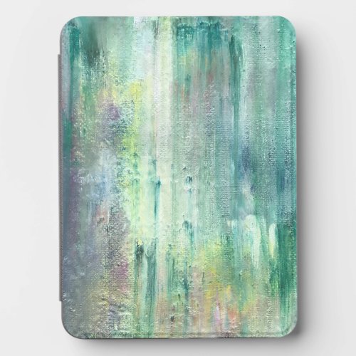 Mossy-Hand Painted Rustic Brushstrokes Kindle Cover