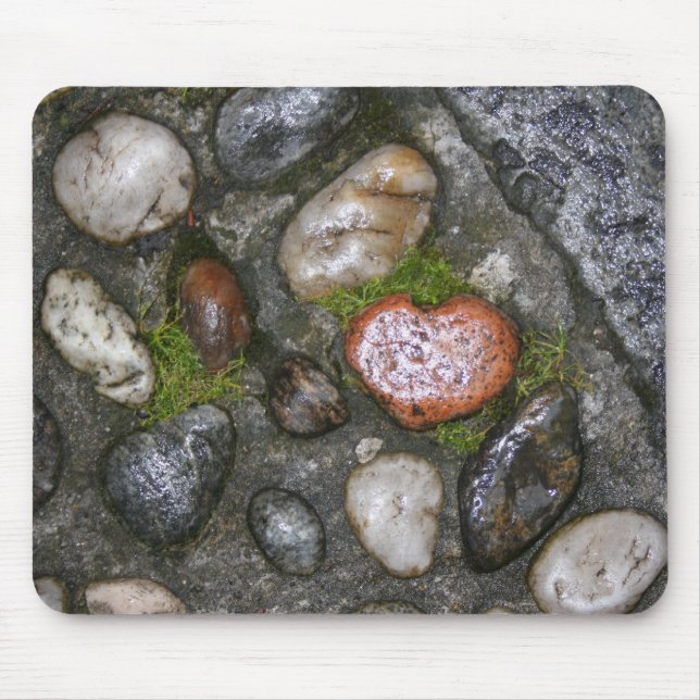 Mossy Heart Mouse Pad (Front)