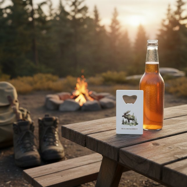 Mossy Moose Wildlife Portrait, custom Credit Card Bottle Opener (Creator Uploaded)