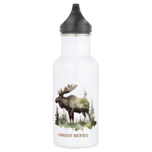 Mossy Moose Wildlife Portrait, custom Stainless Steel Water Bottle