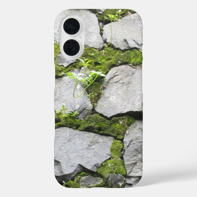 Mossy Rock Wall Case-Mate iPhone Case (Back)
