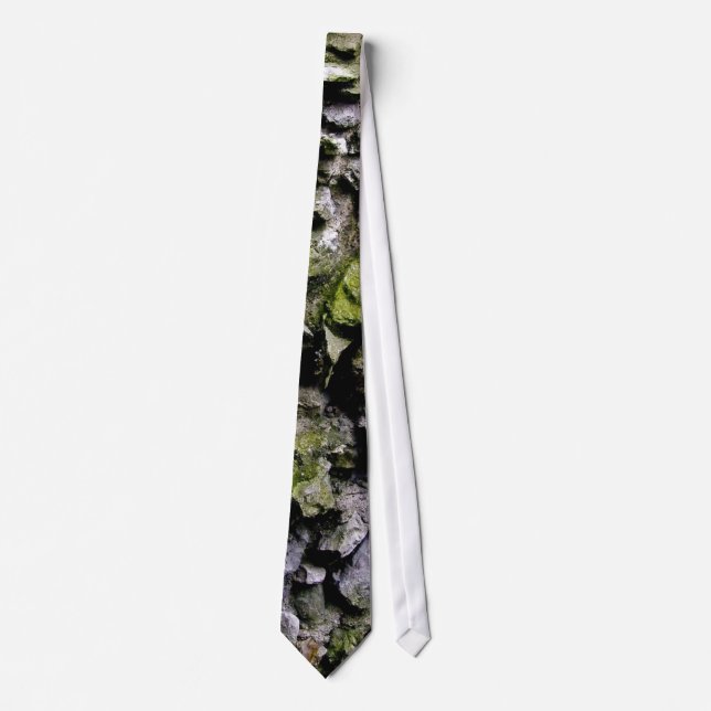 Mossy Stone Wall Neck Tie (Front)