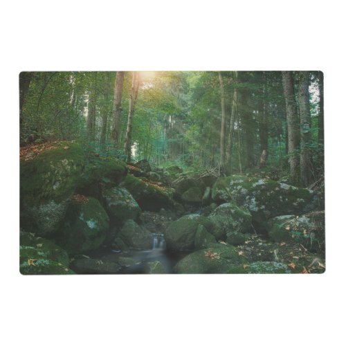 Mossy Woodland Stream Placemat