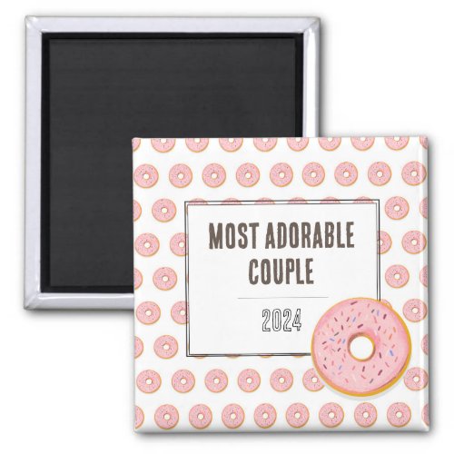Most adorable couple  magnet  donut design