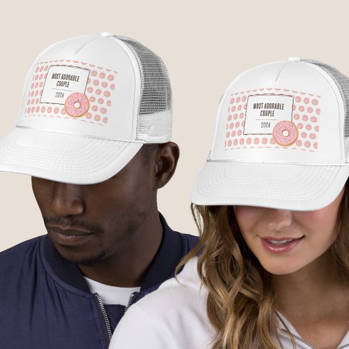 Most adorable couple  Trucker hat  cap