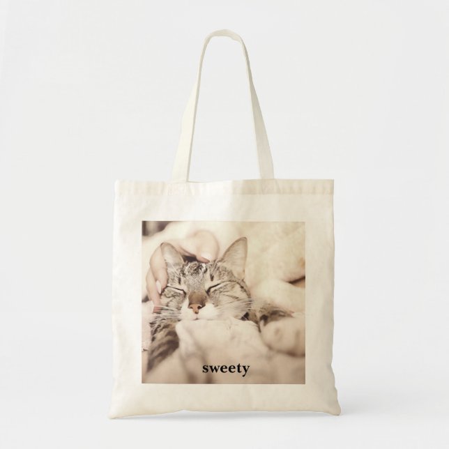 most adorable little cat tote bag (Front)