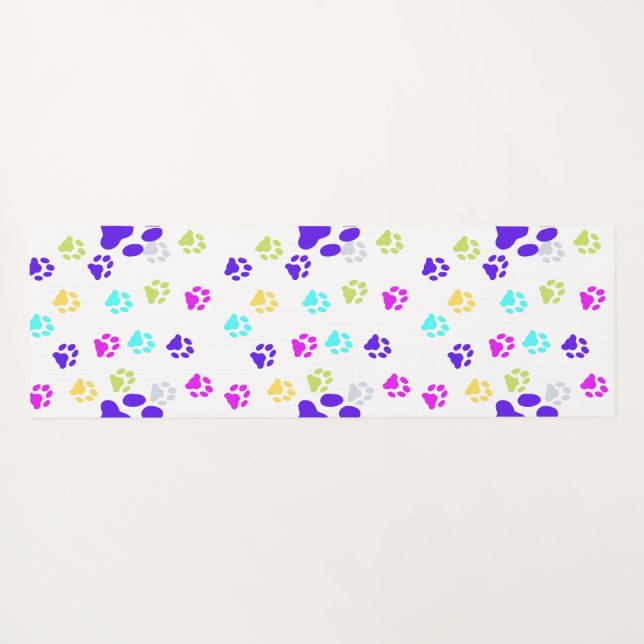 most adorable little cat yoga mat (Back (Horizontal))