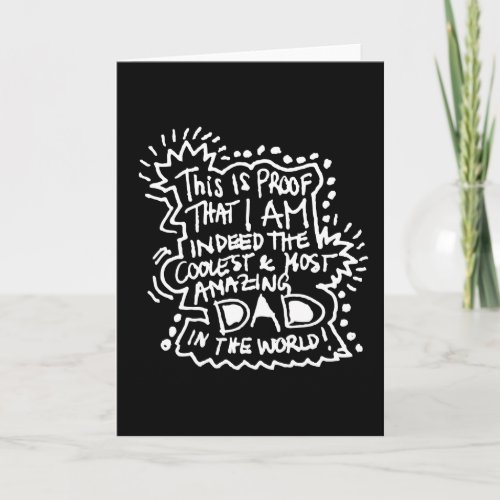 Most Amazing Dad 2 Card