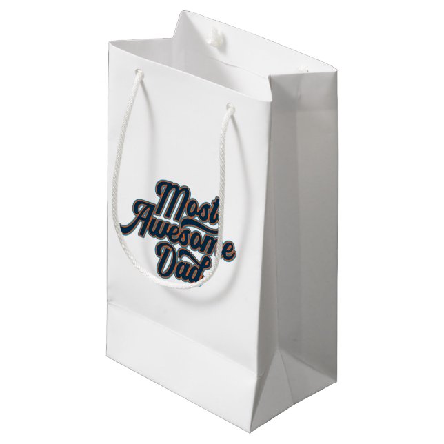 Most Awesome Dad Father's Day | Gift Bag (Front Angled)