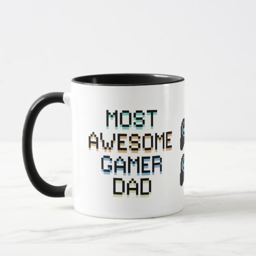 Most Awesome Gamer Dad Personalized Photo Mug